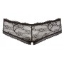 Slip sexy in pizzo trasparente per donna coulotte con strass mutande nere