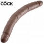 Fallo realistico dildo doppio vaginale anale king cock maxi big 30 cm sex toy coppia
