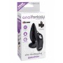 Vibratore anale stimolatore plug didlo fallo vibrante in silicone nero anal butt