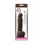 Dildo realistico vaginale anale con ventosa sex toy pene finto in silicone black 5