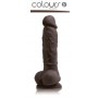 Dildo realistico vaginale anale con ventosa sex toy pene finto in silicone black 5