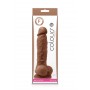 Dildo realistico vaginale anale con ventosa sex toy pene finto in silicone black 5