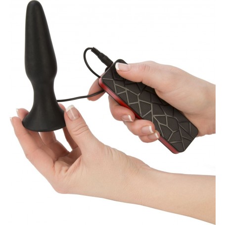 Plug anale dildo nero anal butt con ventosa vibratore fallo dildo vibrante black