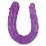 Fallo doppio piacere Anale Vaginale violet doble dildo