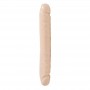 Dildo Doppio fallo header veined 12 white