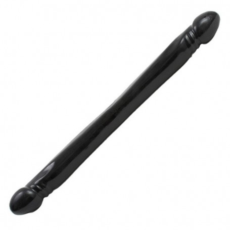 Dildo Doppio fallo header veined 18 black