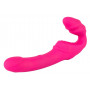 vibratore dildo fallo strap op doppio in silicone morbido vibrante sesso donna