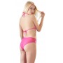 set completino intimo sexy donna con reggiseno e slip mutande due pezzi rosa