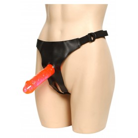 imbragatura cintura con fallo pene rosso realistico vaginale anale strap on