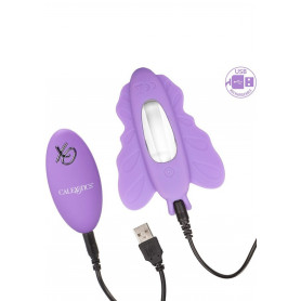 Vibratore stimolatore in silicone viola fallo vibratore vaginale con telecomando