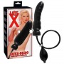 dildo fallo gonfiabile in lattice nero per sesso uomo donna stimolatore black