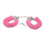 Manette con pelliccia sintetica bondage cuffs fetish costrittivo pink