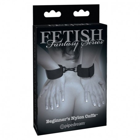 Manette bondage fetish cuffs nero costrittivo in nylon cuffs limited