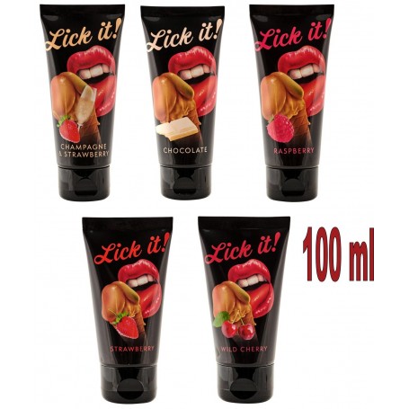 kit lubrificante intimo sessuale aromatizzato vegano per sesso orale 5 x 100 ml