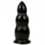 Plug maxi anale dildo fallo nero anale e vaginale butt all black con ventosa