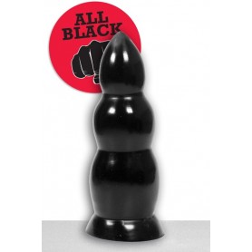 Plug maxi anale dildo fallo nero anale e vaginale butt all black con ventosa