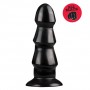 Fallo maxi realistico big maxi nero dildo vaginale anale con ventosa all black