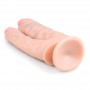 dildo fallo doppio con ventosa penetrazione stimolatore vaginale anale sexy