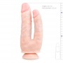 dildo fallo doppio con ventosa penetrazione stimolatore vaginale anale sexy