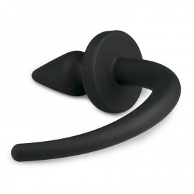 Plug in silicone nero Fallo anale con coda dildo realistico ass butt maxi black