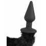 Plug Anale dildo con coda fallo nero in silicone realistico black anal butt