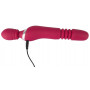 Vibratore realistico doppio stimolatore vaginale wand ricaricabile in silicone