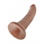 Fallo realistico vaginale anale dildo con ventosa morbido king cock 7 caramel