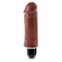 Vibratore vaginale king cock fallo realistico dildo anale brown pene finto morbido