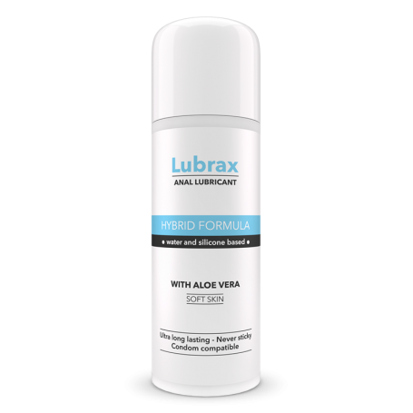 Lubrificante intimo sessuale ibrido gel vaginale anale a basse acqua e silicone Lubrax 100 ml