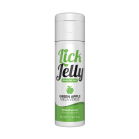 Lubrificante commestibile gel intimo sessuale vaginale anale alla  lick it mela verde 30 ml