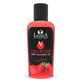 Lubrificante  alla fragola olio per massaggi intimo vaginale anale corpo effetto caldo 100 ml