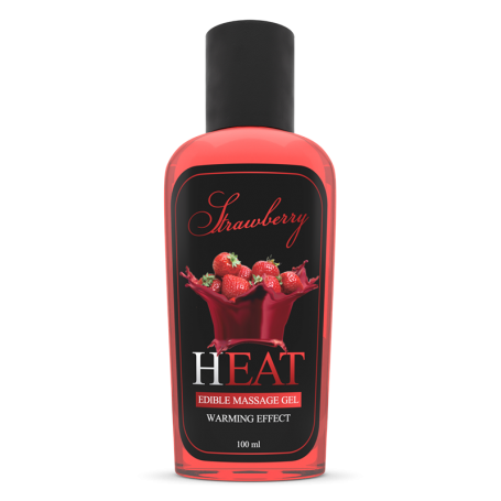 Gel intimo per massaggi lubrificante olio per massaggi commestibile effetto caldo alla fragola