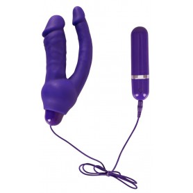 vibratore doppio con telecomando ricaricabile penetrazione vaginale anale