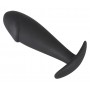 plug anale in silicone nero fallo dildo per uomo donna sexy toy anal black