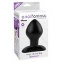 plug anale nero maxi stimolatore per uomo donna in silicone sexy anal black