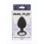 plug anale in silicone nero con gioiello dildo fallo uomo donna anal black sexy