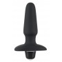 plug anale nero in silicone con vibrazione dildo vibrante ricaricabile black