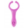 anello fallico vibrante in silicone con stimolatore di clitoride lunga erezione