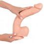 dildo maxi pene finto enorme con testicoli e ventosa fallo grande realistico