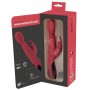 vibratore rabbit stimolatore in silicone ricoricabile rosso impermeabile morbido