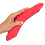 fallo doppio rosso penetrazione vaginale anale in silicone sexy toys red sexy