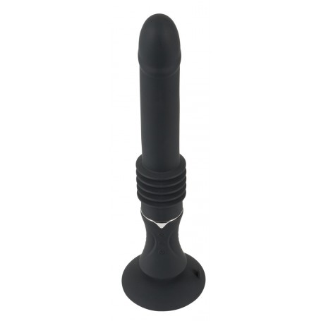 vibratore macchina da sesso nero in silicone ricaricabile dildo vibrante black