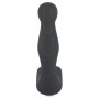 vibratore prostatico in silicone ricaricabile vibro stimolatore prostata black