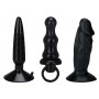 Tris Falli vibratore anali plug anal humper kit set