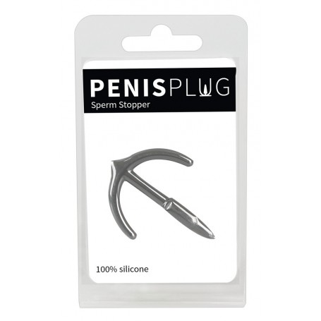 penis plug dilatatore uretrale fallico sperm stopper in silicone con anello