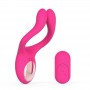 Vibratore doppio vaginale in silicone con telecomando stimolatore  dildo per coppia