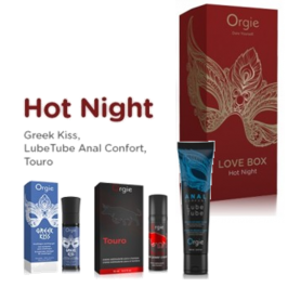 Kit lubrificante commestibile vaginale anale ritardante  per uomo hot night 3 pz