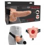 Vibratore strap on con telecomando fallo vibrante dildo indossabile ricaricabile