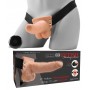 Vibratore strap on con telecomando fallo vibrante dildo indossabile ricaricabile