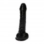 Fallo realistico con ventosa dildo nero vaginale anale pene finto sex toy black 6